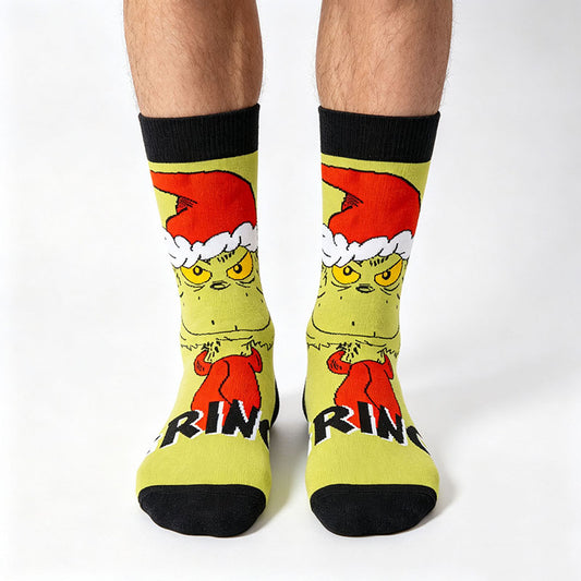 5Pack cartoon anime socks for men women