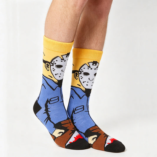 Friday 13 Jason Cartoon Anime Socks