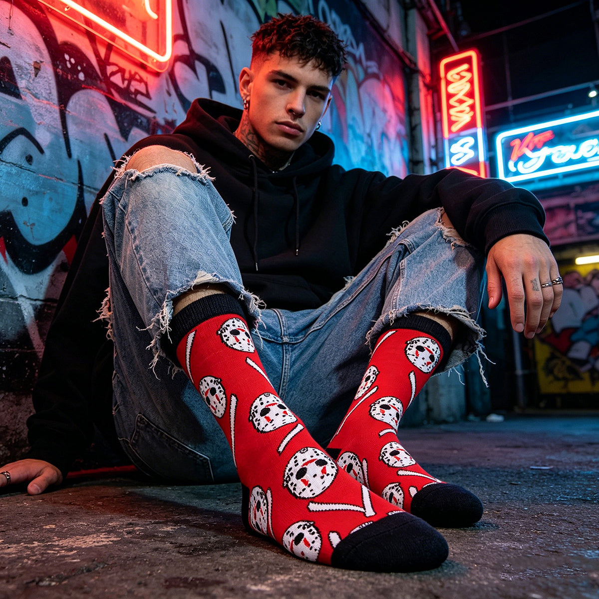 13 Friday Cartoon Anime Socks