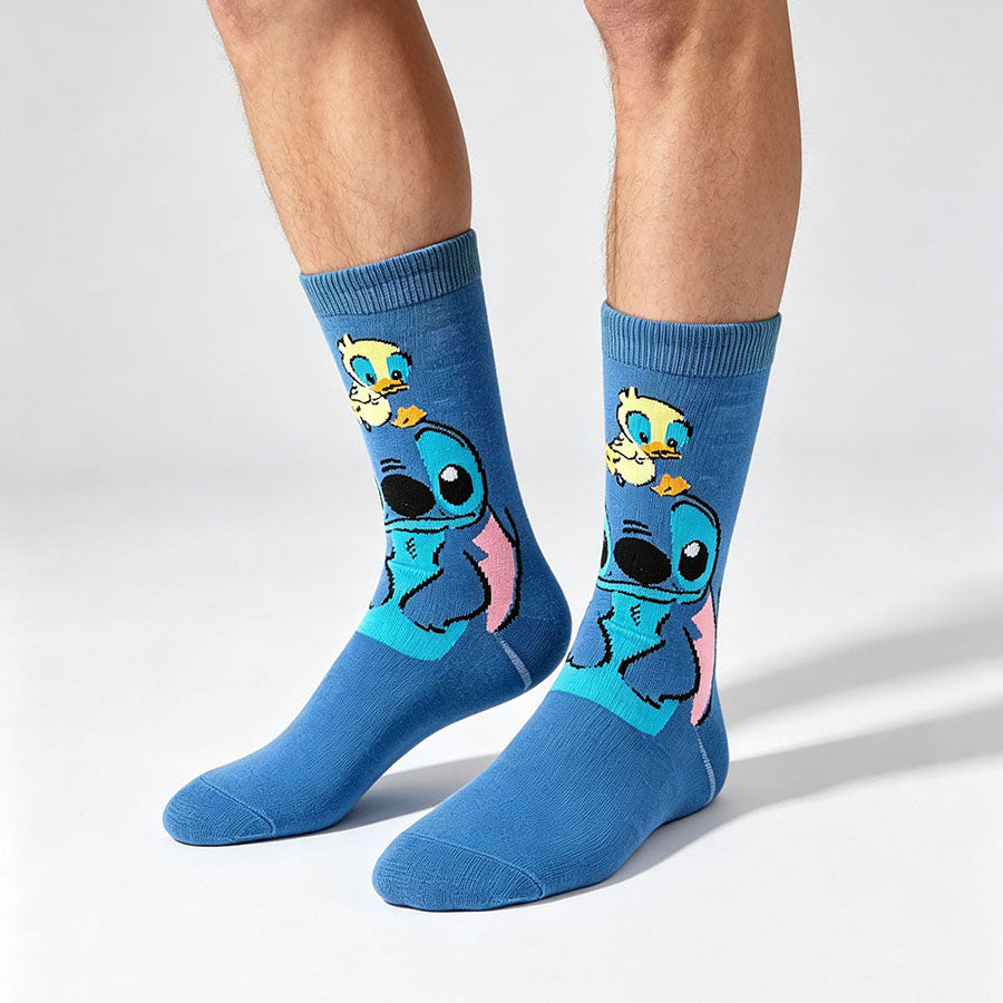 12Pairs cartoon anime socks for men and women