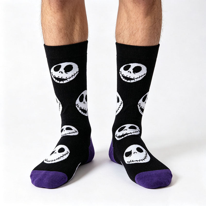 5Pairs cartoon anime socks for men and women
