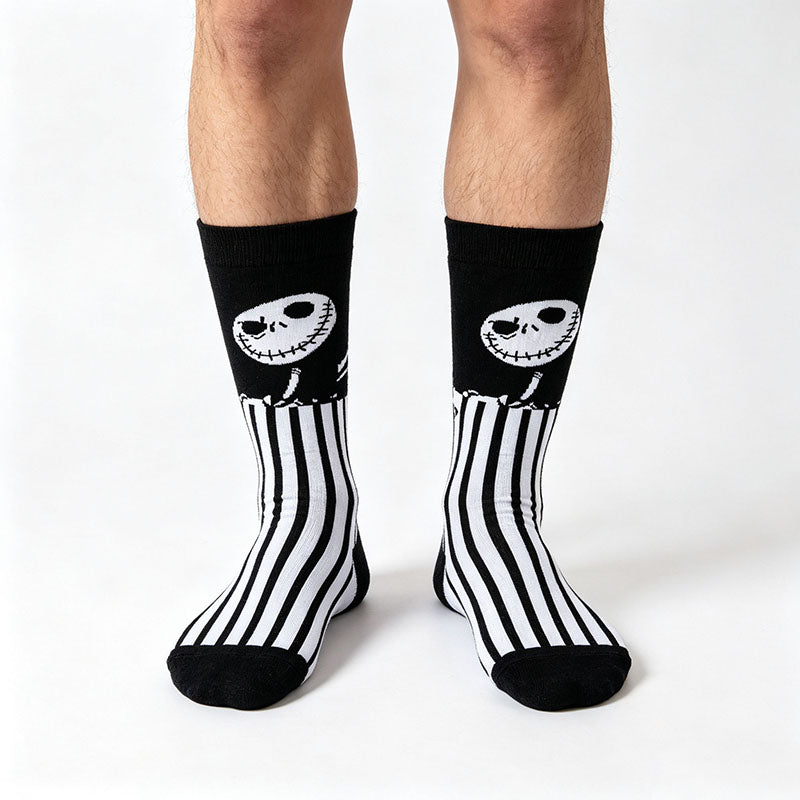 5Pairs cartoon anime socks for men and women