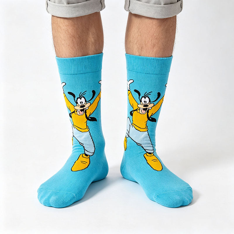 5Pairs cartoon anime socks for men and women