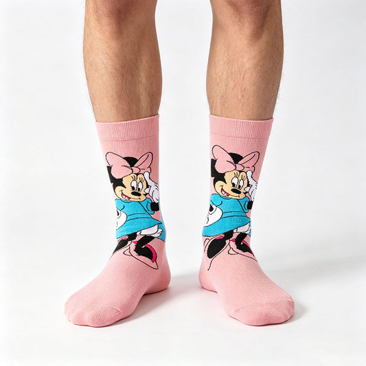 5Pairs cartoon anime socks for men and women