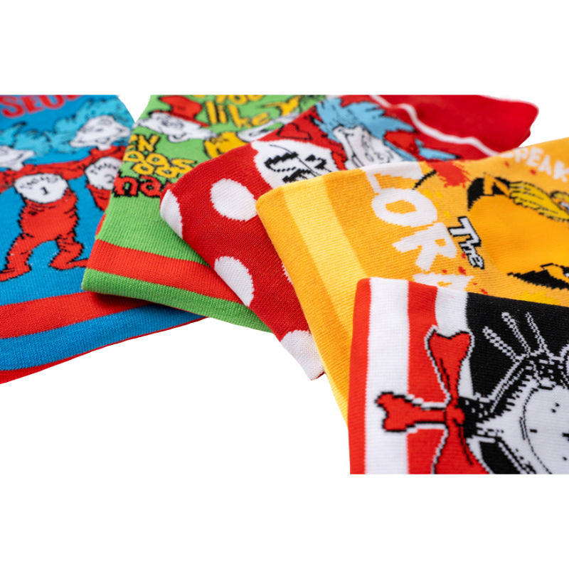 5Pairs cartoon anime socks for men and women
