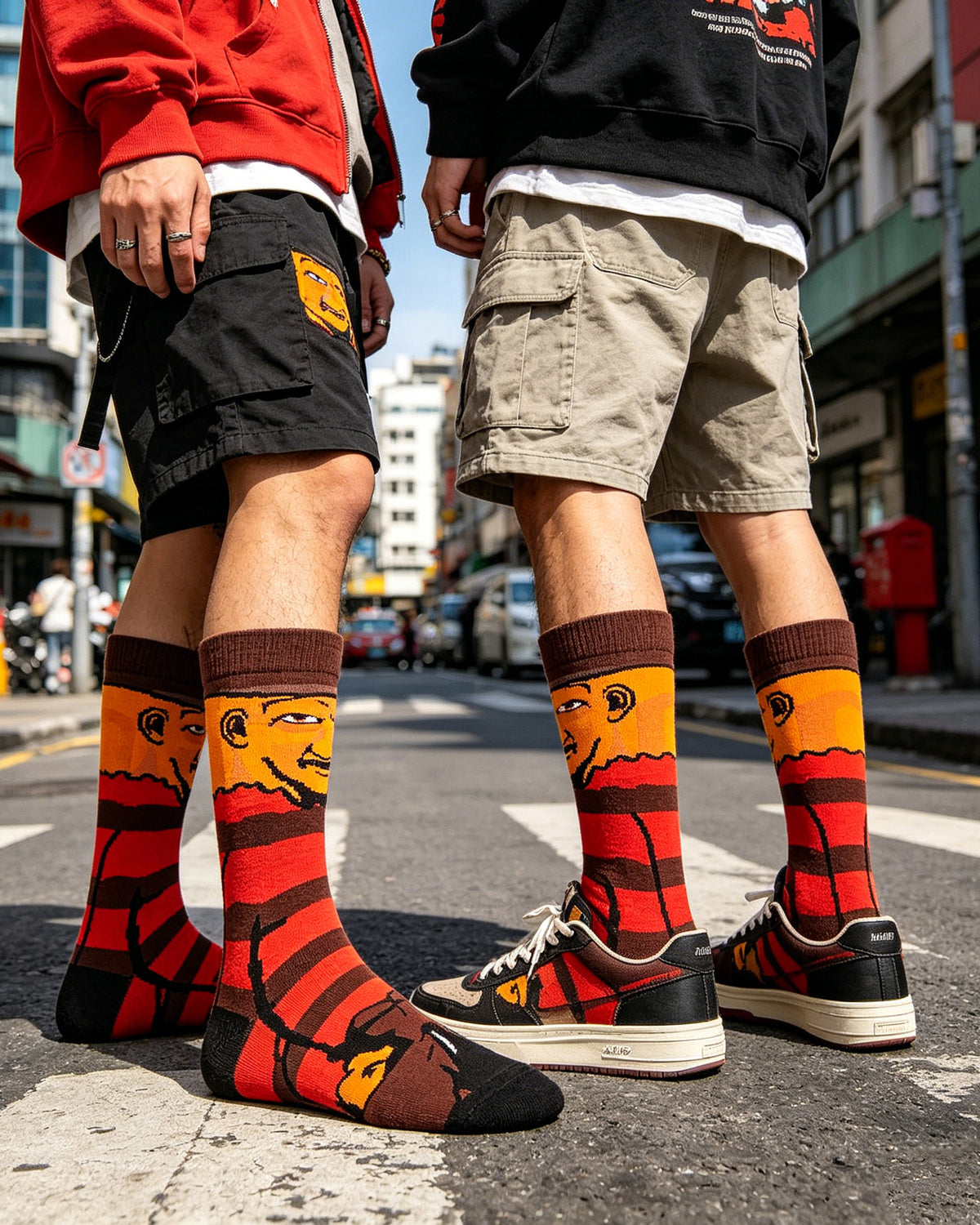 Freddy Cartoon Anime Socks