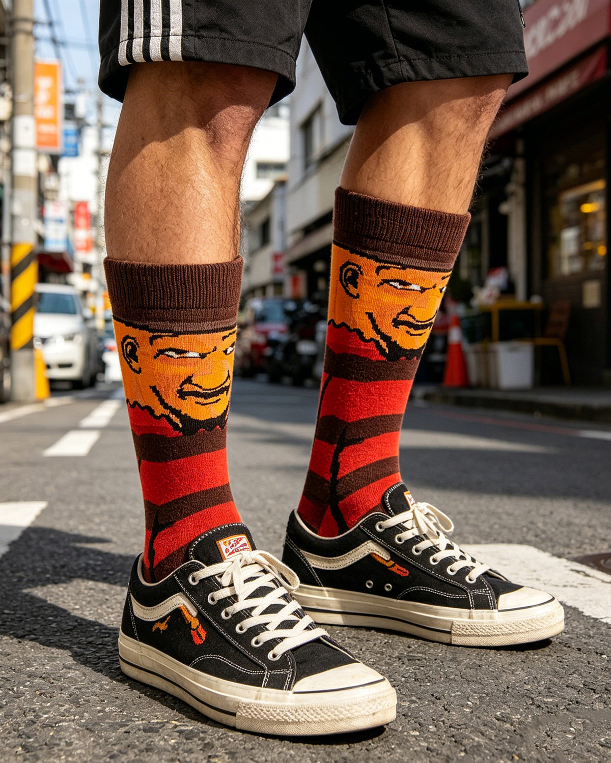 Freddy Cartoon Anime Socks