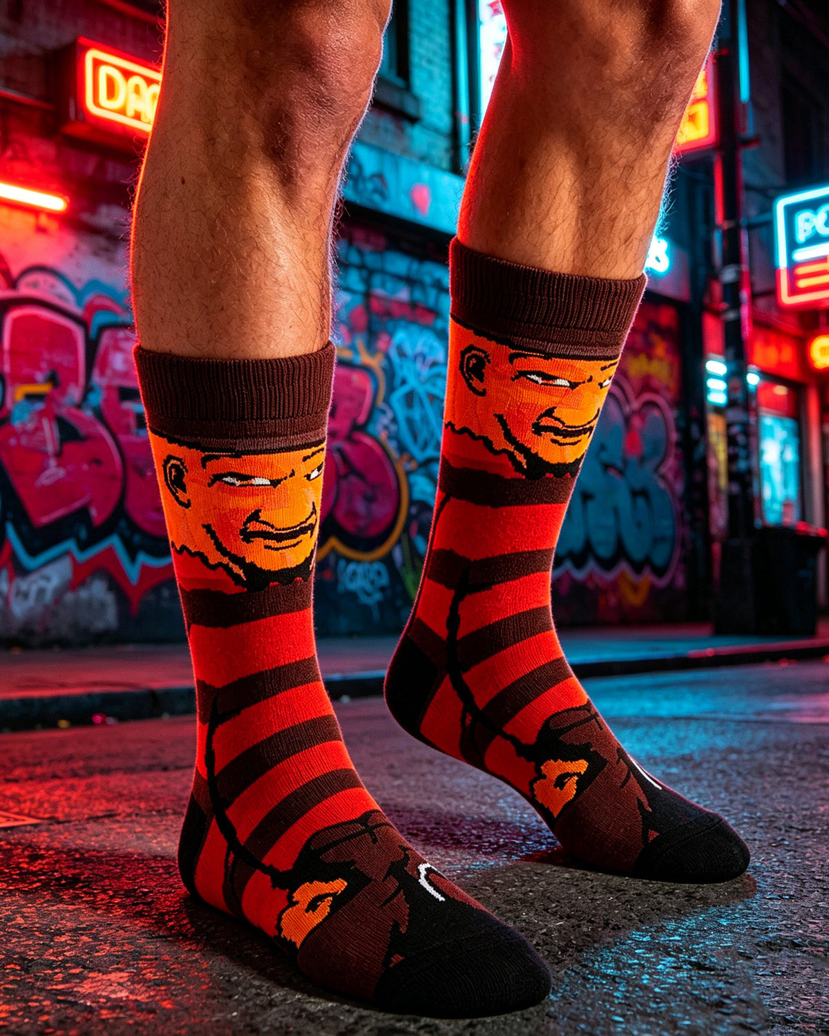 Freddy Cartoon Anime Socks