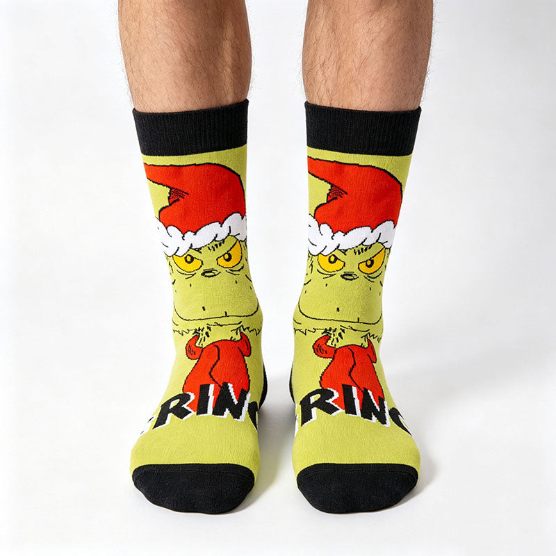 5Pack cartoon anime socks for men women