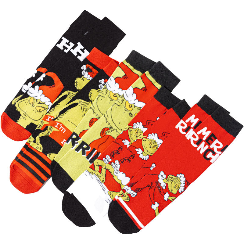 5Pack cartoon anime socks for men women