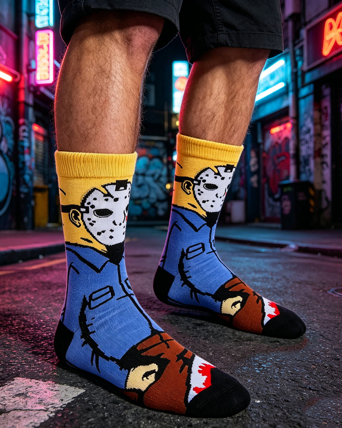 Freddy Cartoon Anime Socks