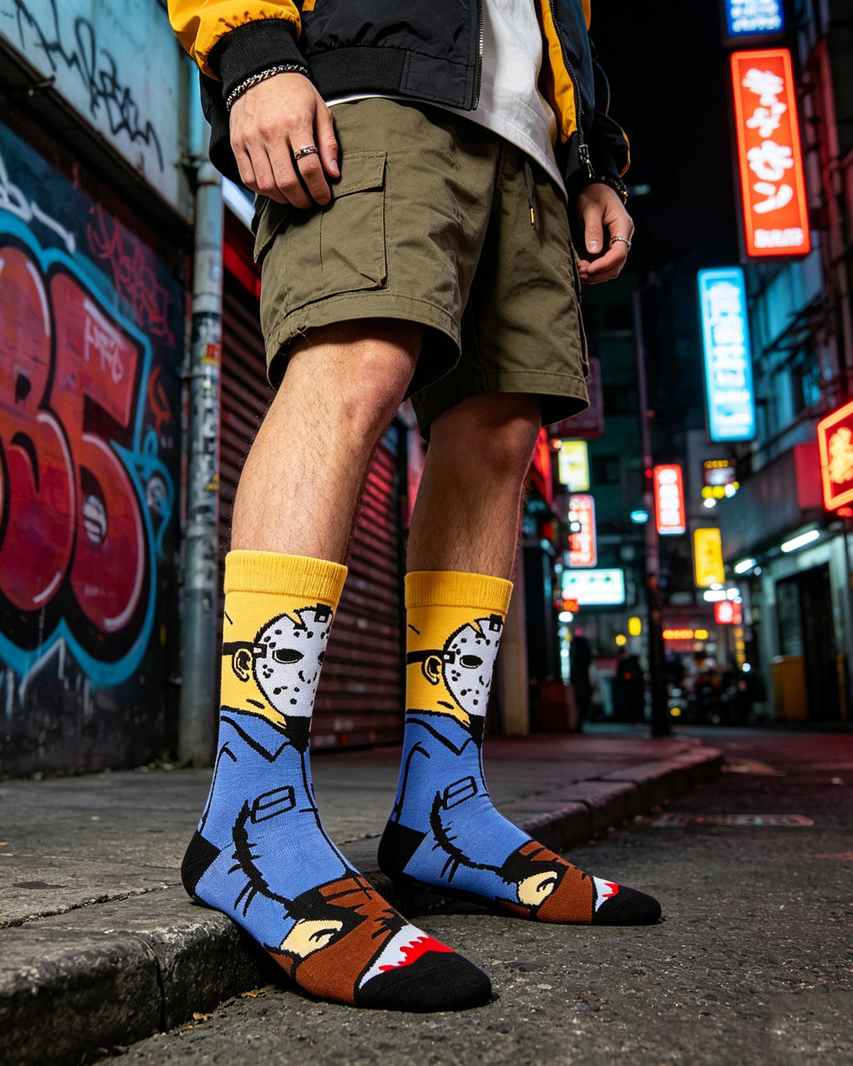 Freddy Cartoon Anime Socks