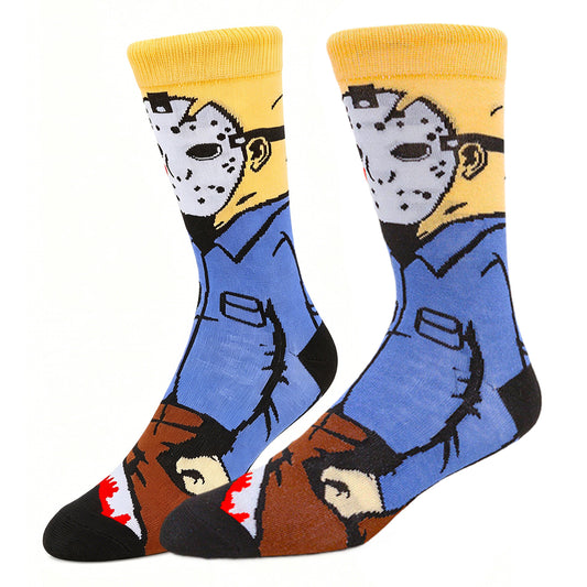 Friday 13 Jason Cartoon Anime Socks