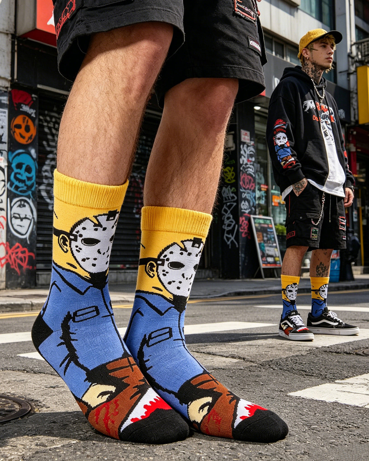 Freddy Cartoon Anime Socks