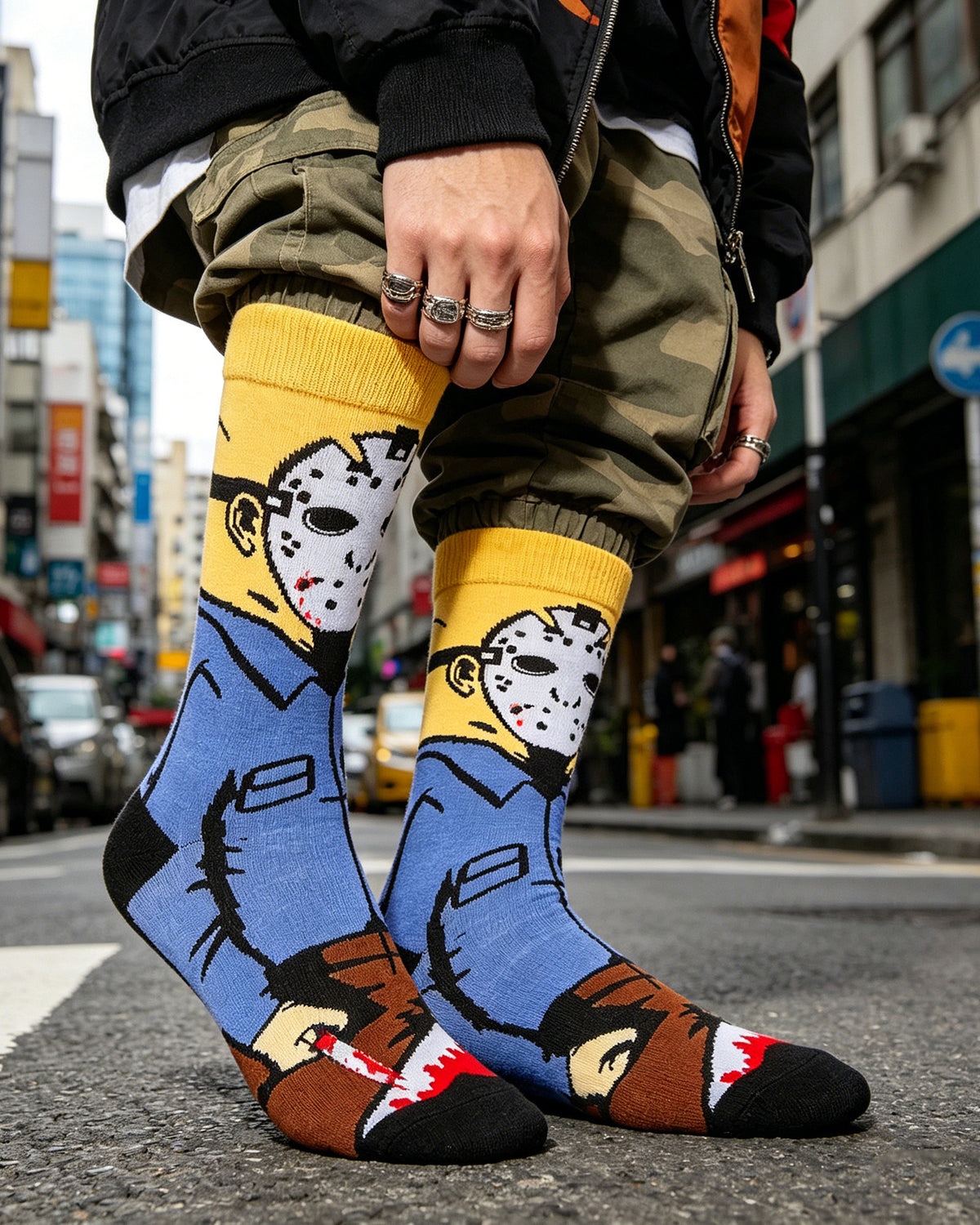 Freddy Cartoon Anime Socks