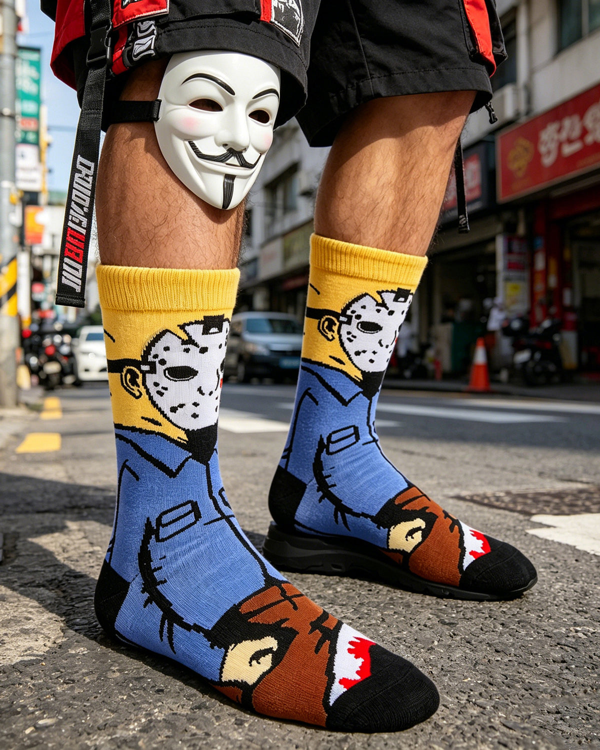 Freddy Cartoon Anime Socks