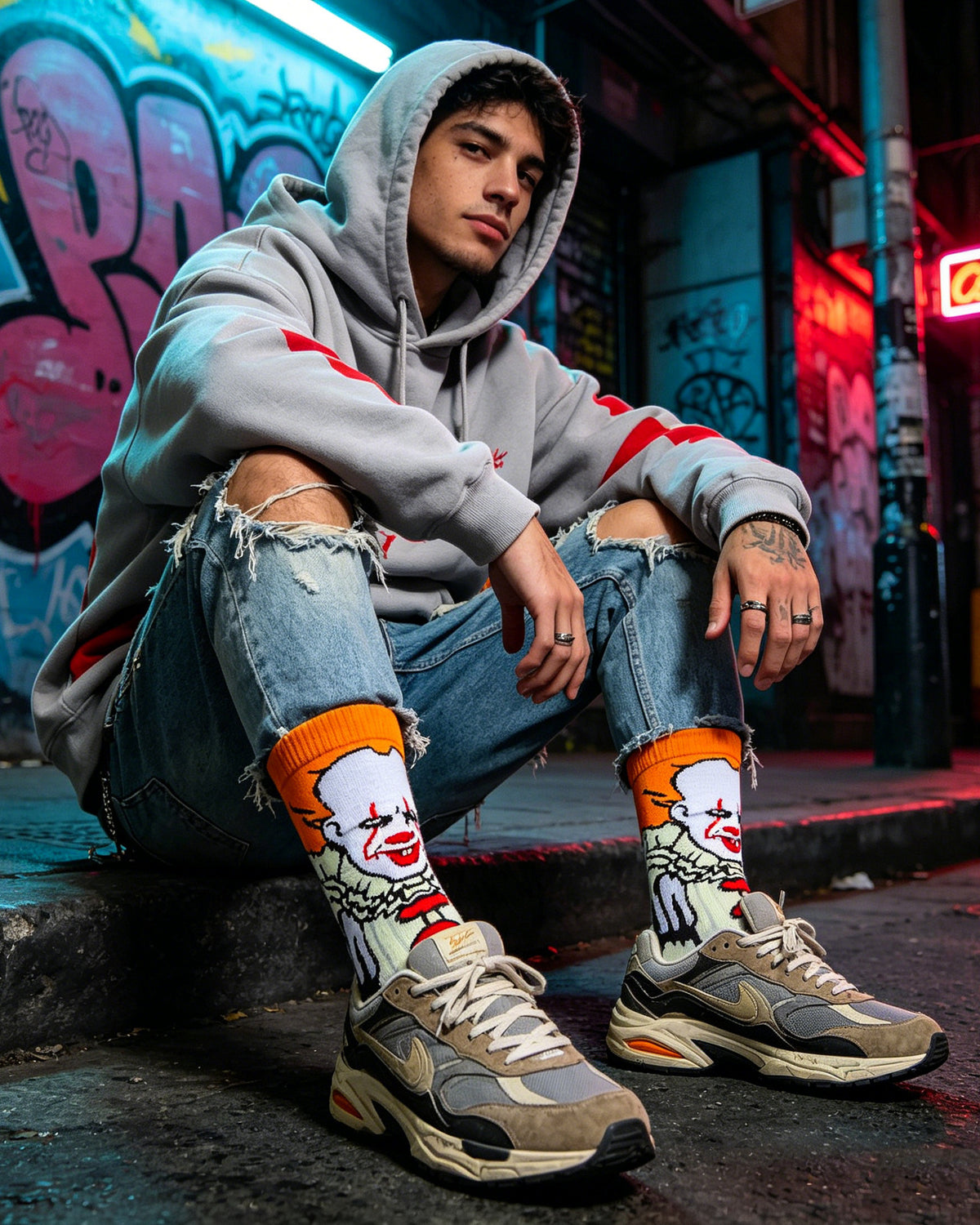 Freddy Cartoon Anime Socks