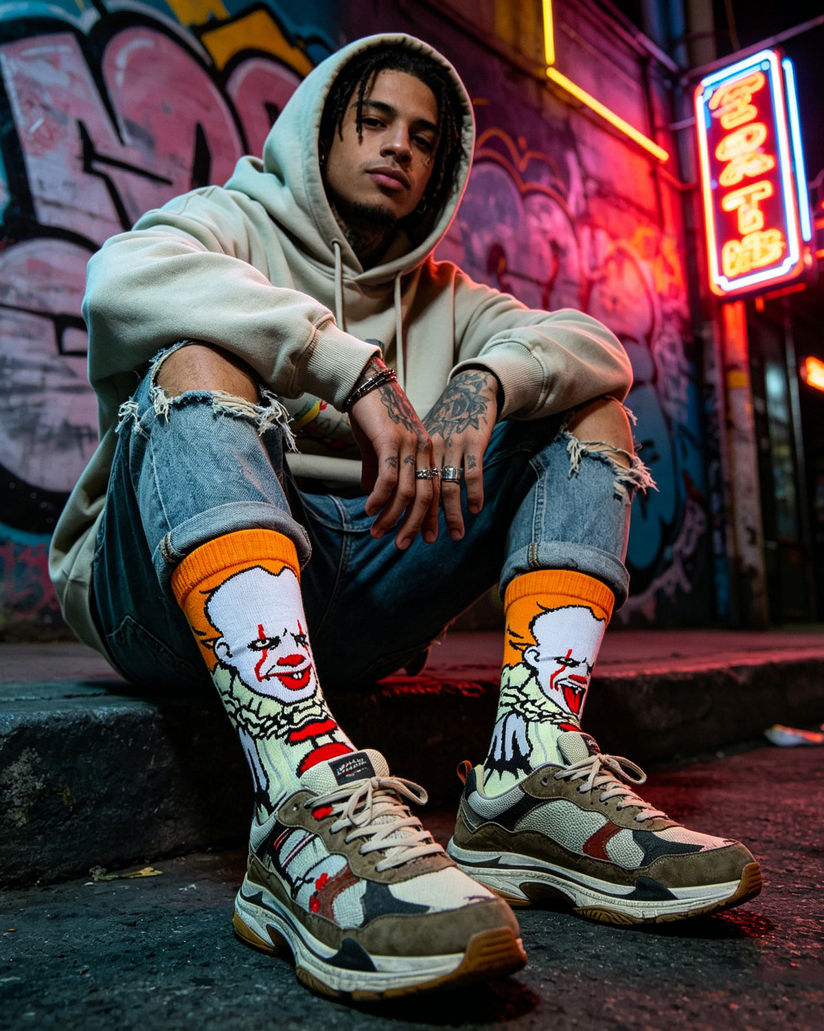 Freddy Cartoon Anime Socks