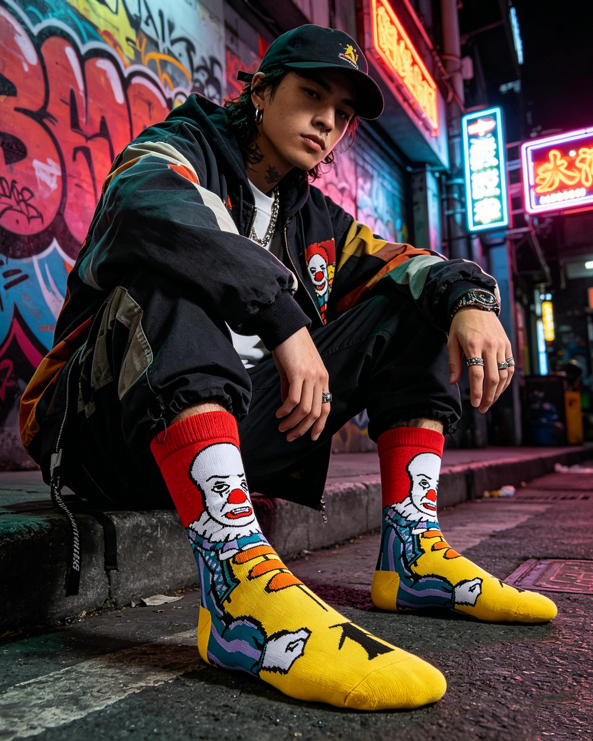 Freddy Cartoon Anime Socks