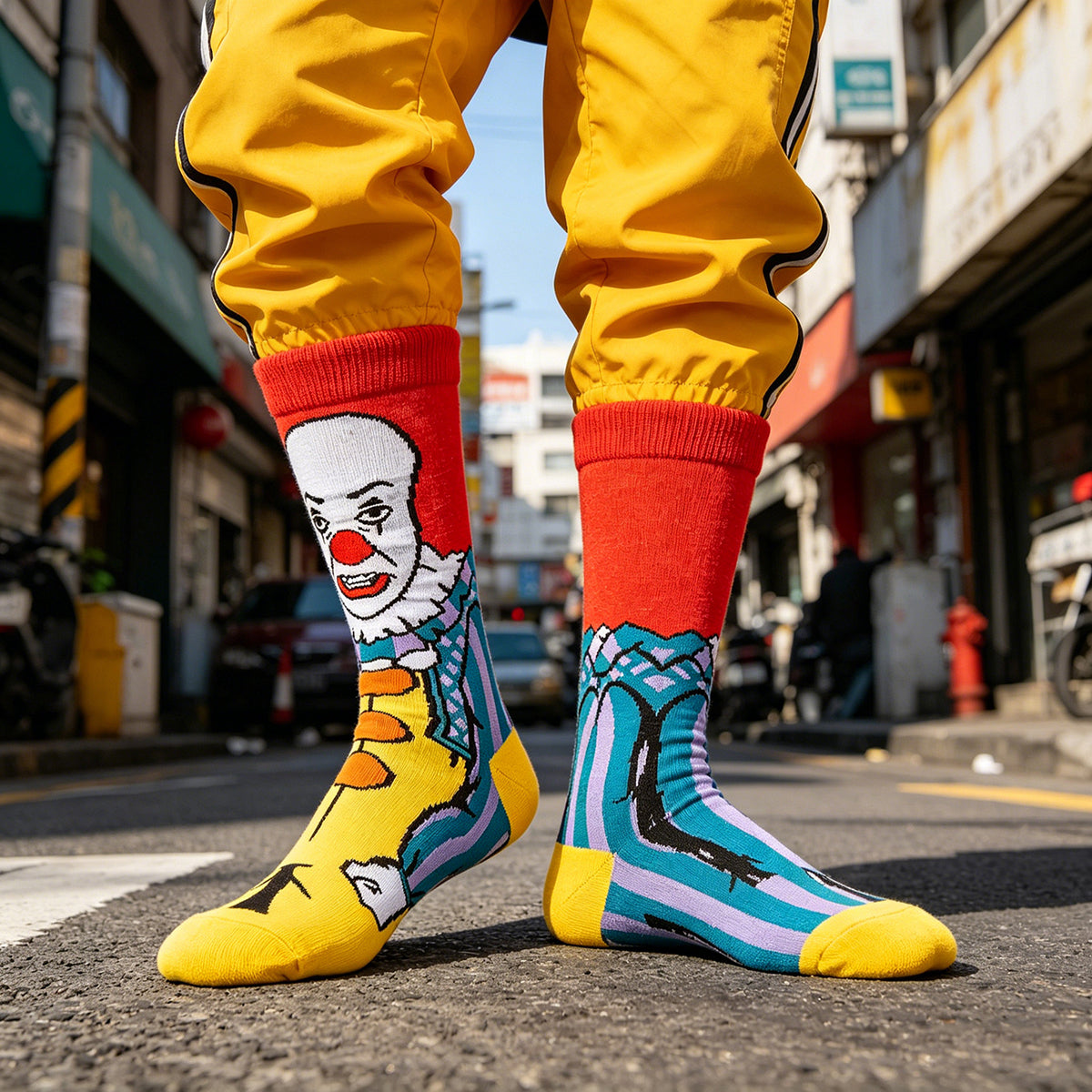 Pennywise Cartoon Anime Socks