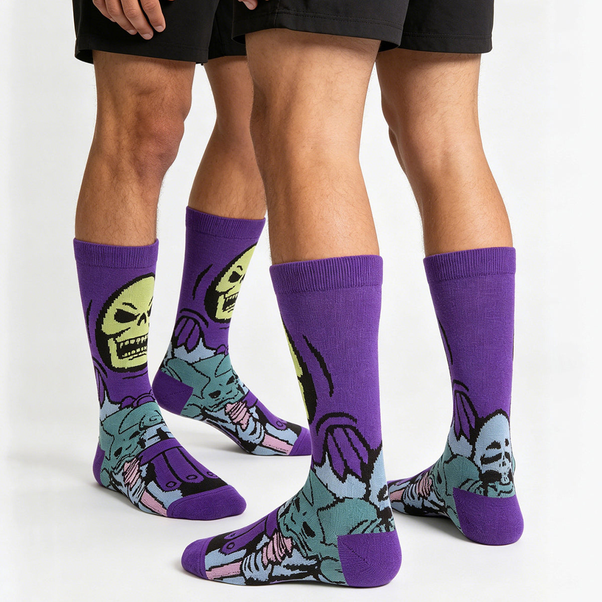 Skeletor Cartoon Anime Socks