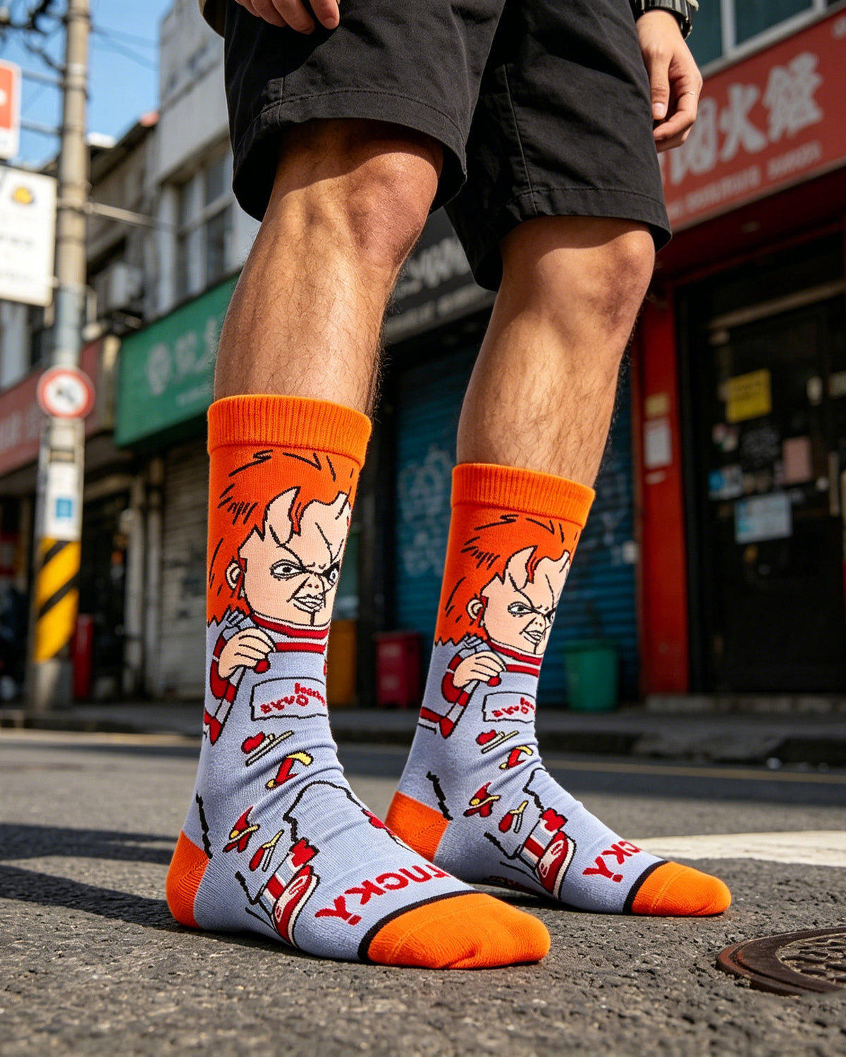Freddy Cartoon Anime Socks