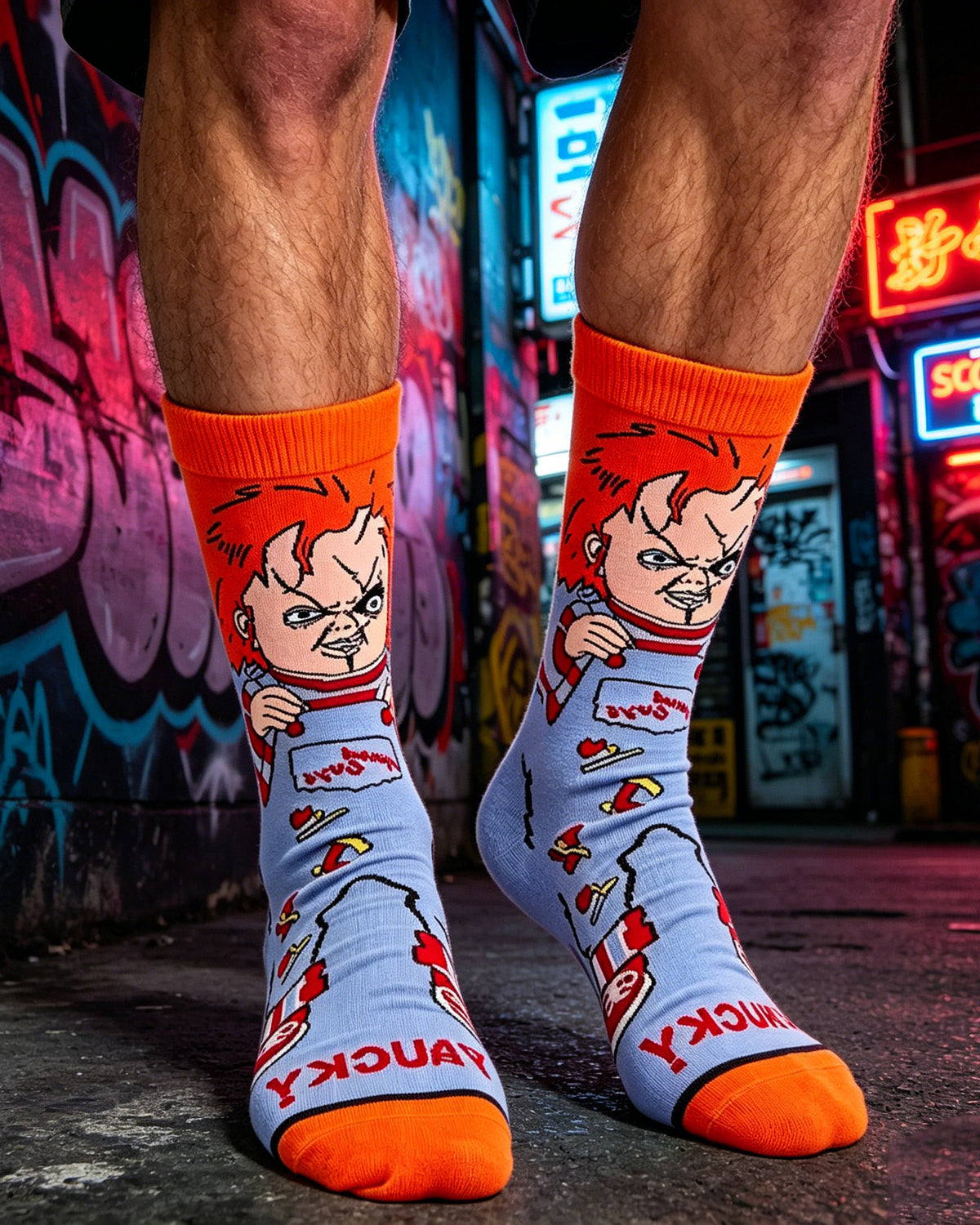 Freddy Cartoon Anime Socks