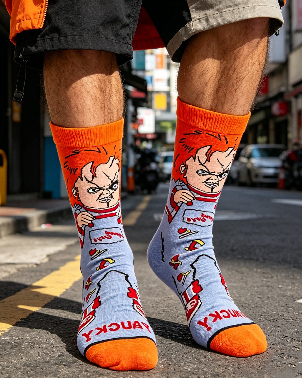 Freddy Cartoon Anime Socks