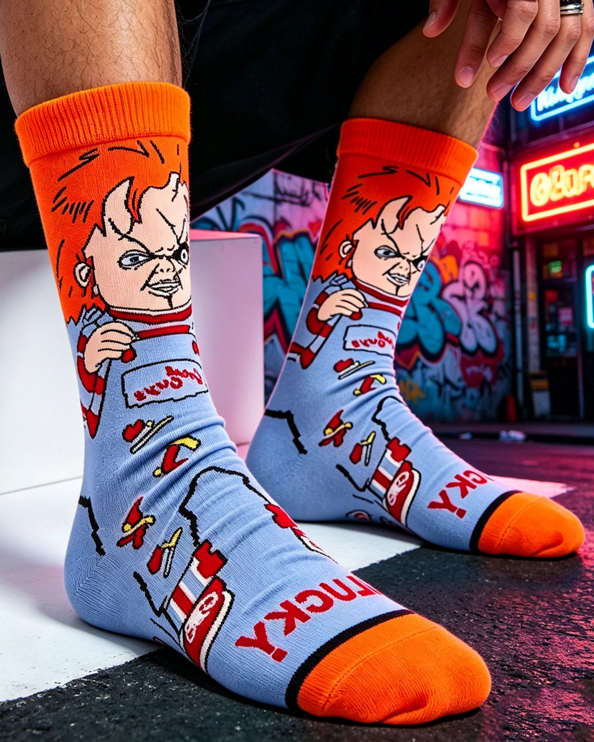 Freddy Cartoon Anime Socks