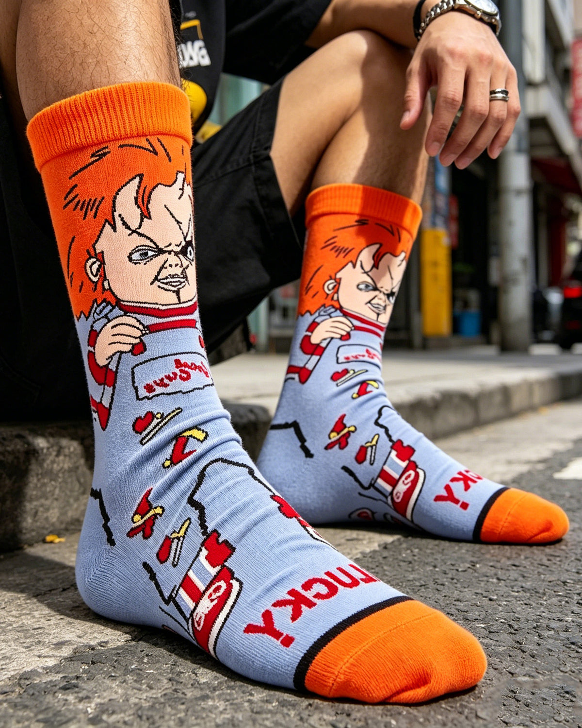 Freddy Cartoon Anime Socks
