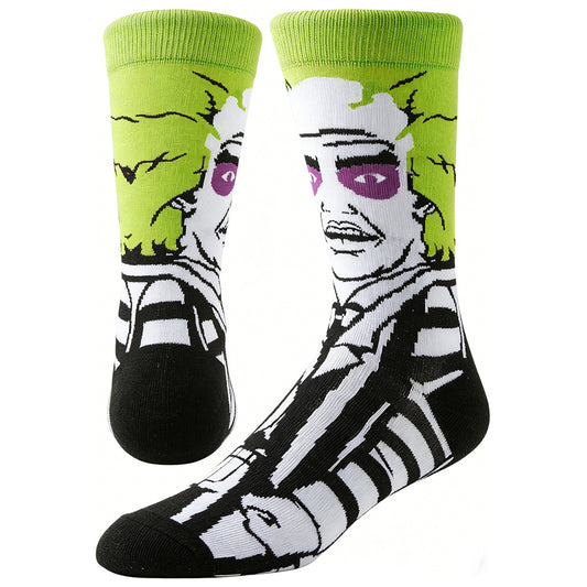 Beetlejuice Cartoon Anime Socks