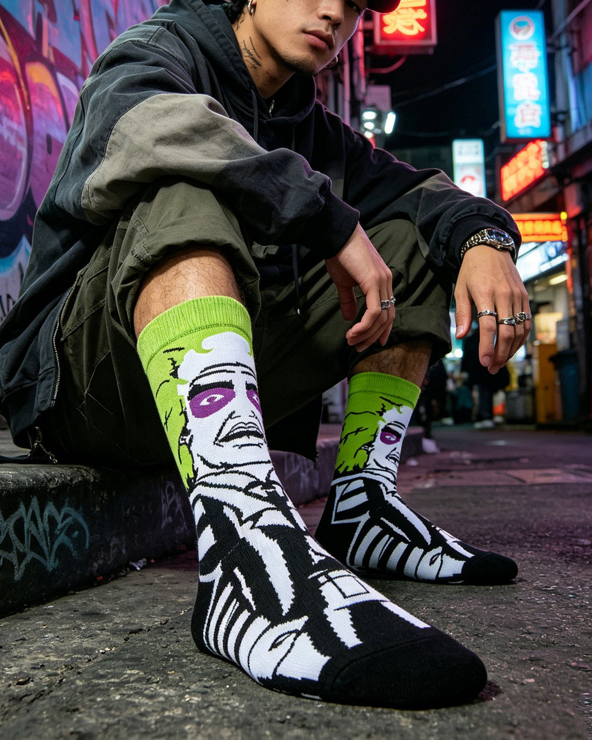 Freddy Cartoon Anime Socks