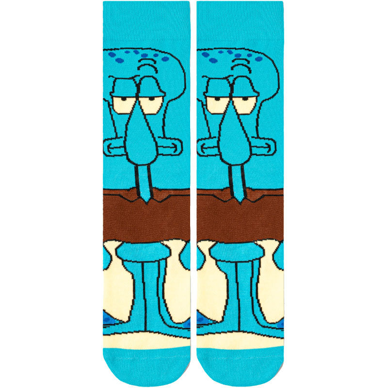 6Pairs cartoon anime socks for men and women