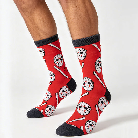 6Pairs/Pack 29.8USD FREE SHIPPING Cartoon Anime Socks Chucky Jason Joker Socks