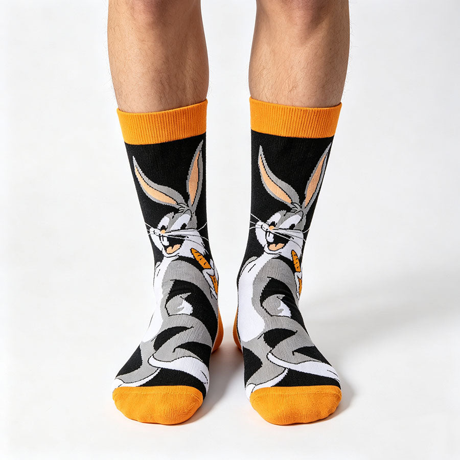 5Pairs cartoon anime socks for men and women