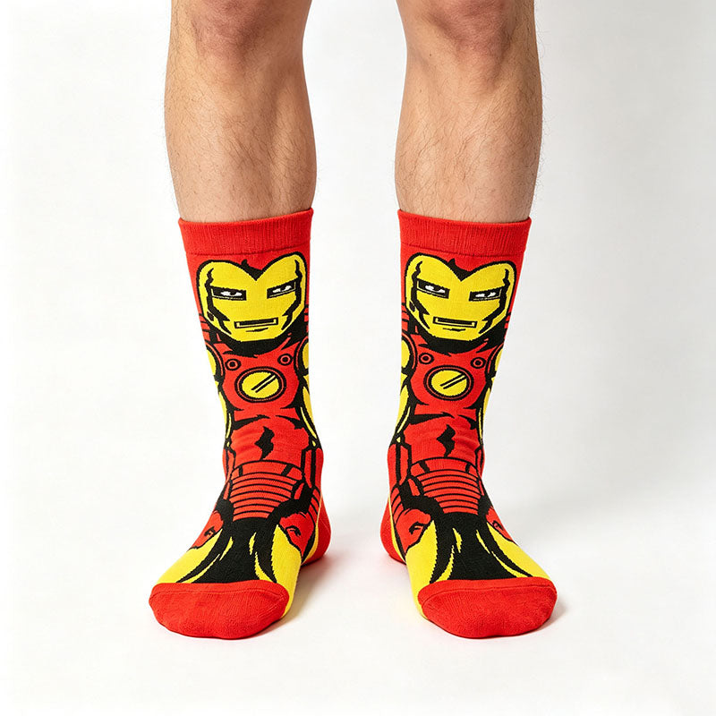 6Pairs cartoon anime socks for men and women