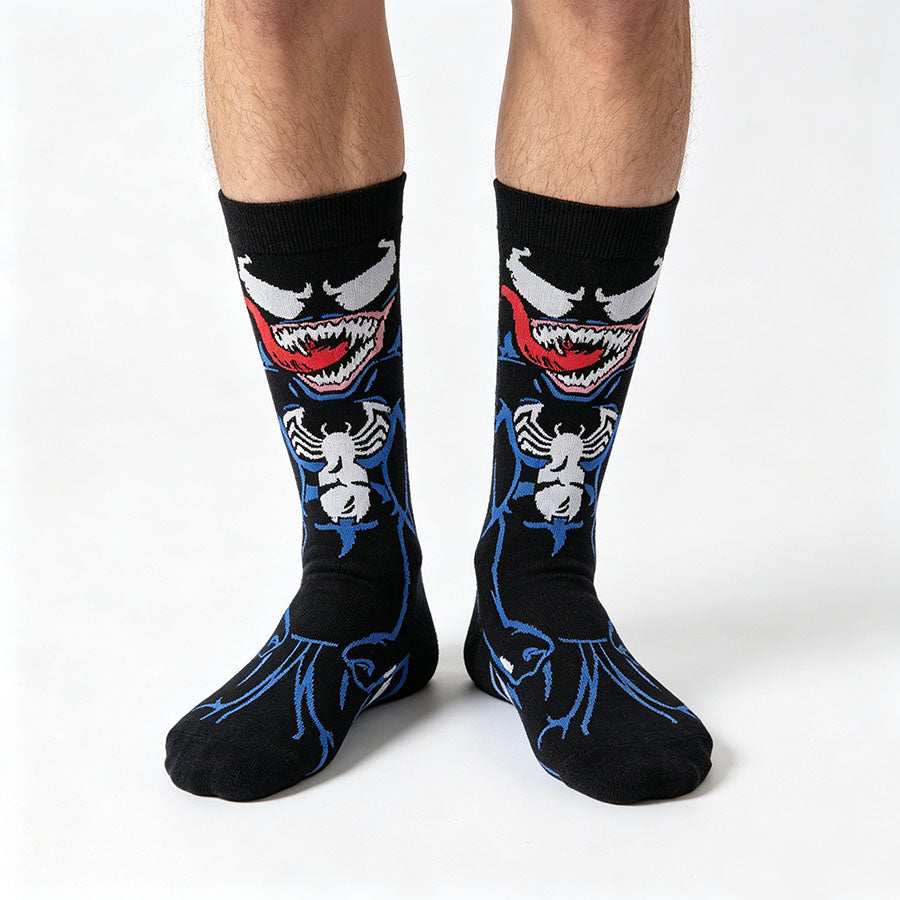12Pairs cartoon anime socks for men and women