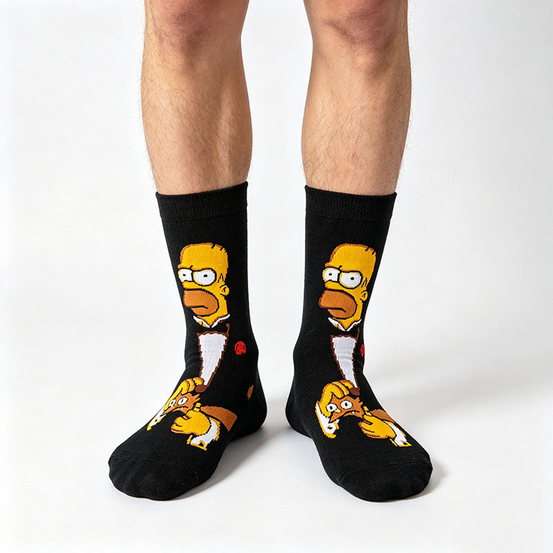 7Pairs cartoon anime socks for men and women