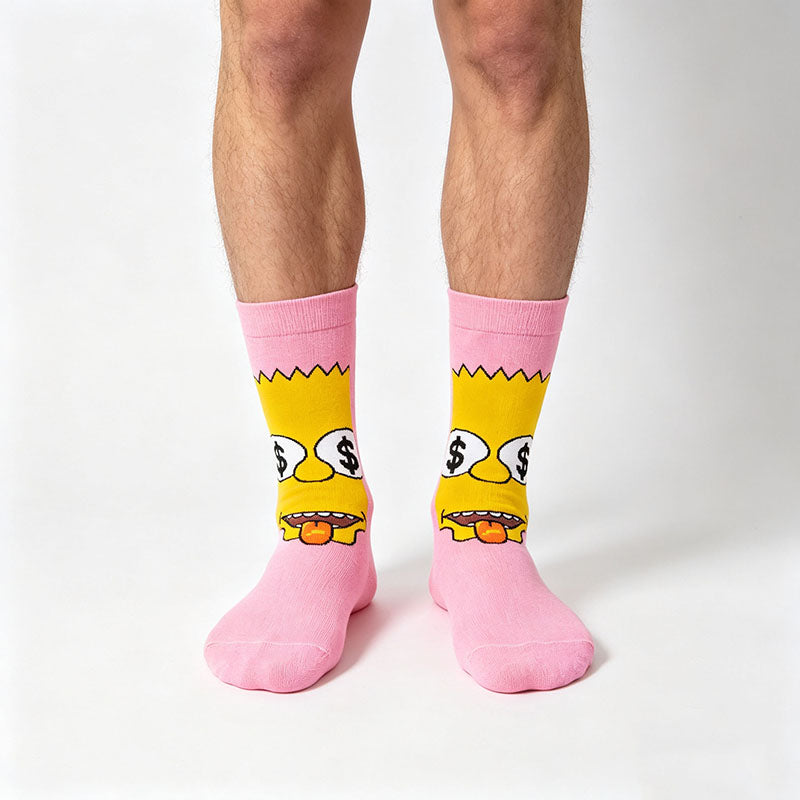 7Pairs cartoon anime socks for men and women