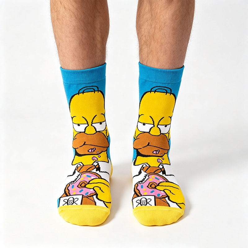 7Pairs cartoon anime socks for men and women