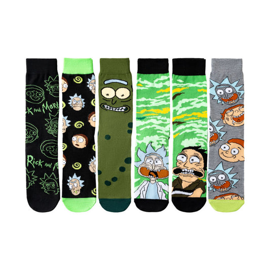 6Pairs cartoon anime socks for men and women