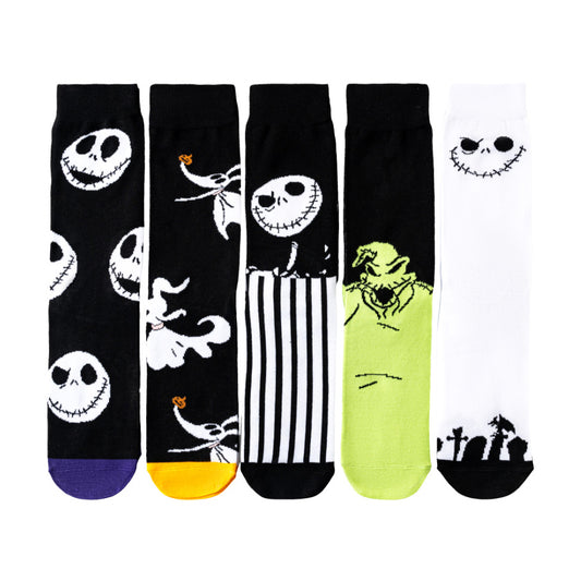 5Pairs cartoon anime socks for men and women